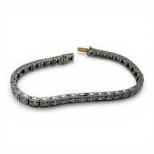 Vintage Art Deco Platinum 5.5 Carat Old European Cut Diamond Tennis Bracelet
