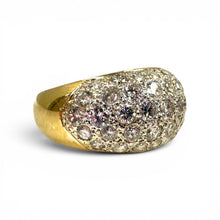 Vintage 2 Carat Diamond Dome Band Style Ring 14K Yellow Gold