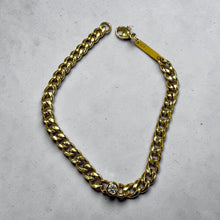 Estate Zoë Chicco Cuban Link Diamond Bracelet 14K Yellow Gold