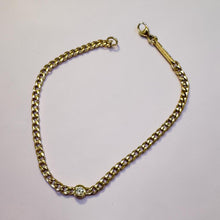 Estate Zoë Chicco Cuban Link Diamond Bracelet 14K Yellow Gold