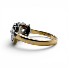 Vintage Two Toned Diamond Cocktail Ring