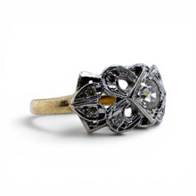 Vintage Two Toned Diamond Cocktail Ring