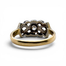 Vintage Two Toned Diamond Cocktail Ring