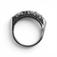 Vintage 1 Carat Old European Cut Diamond Band 14K White Gold