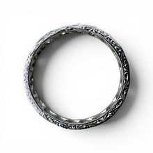 Vintage Art Deco Old European Cut Diamond Eternity Platinum Band Size 6.25
