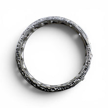 Vintage Art Deco Old European Cut Diamond Eternity Platinum Band Size 6.25
