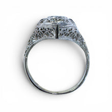 Vintage Art Deco Sapphire and Diamond Cocktail Ring