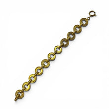 Vintage 14k Yellow Gold Engraved Link Bracelet