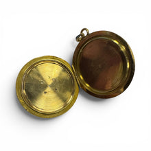 Vintage 18k Yellow Gold Enamel Locket