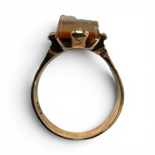 Vintage 14k Rose Gold Cameo Ring Size 6