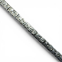 Estate Platinum Sapphire and Diamond Tennis Bracelet