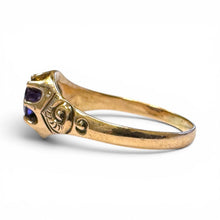 Vintage 9k Rose Gold Amethyst Ring