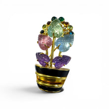 Vintage Kurt Wayne 14k Yellow Gold Tutti Frutti Brooch