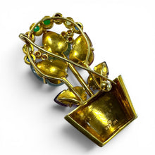 Vintage Kurt Wayne 14k Yellow Gold Tutti Frutti Brooch