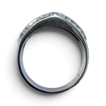 Estate Ruby & Diamond 18k White Gold Ring