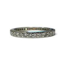 Vintage Platinum Diamond Eternity Band Size 6