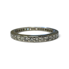 Vintage Platinum Diamond Eternity Band Size 6