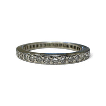 Vintage Platinum Diamond Eternity Band Size 6
