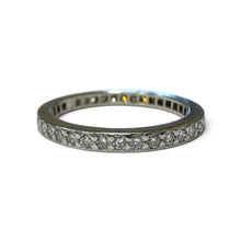 Vintage Platinum Diamond Eternity Band Size 6