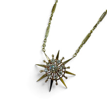 Vintage 2 Carat Old Mine Cut Diamond Brooch Conversion Necklace