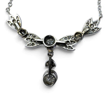 Vintage Platinum 1.1 Carat Diamond Bow Necklace