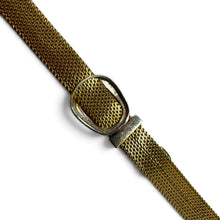Vintage Retro Era Buckle Bracelet 14K Yellow & White Gold