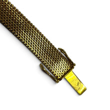 Vintage Retro Era Buckle Bracelet 14K Yellow & White Gold