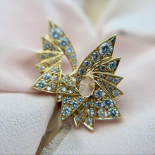 Vintage Retro Star Burst Style Cluster Earrings 14K Yellow Gold