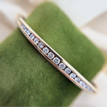 Vintage Diamond Bangle Bracelet 14K Yellow Gold