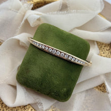 Vintage Diamond Bangle Bracelet 14K Yellow Gold