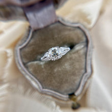 Vintage Platinum 1.07 Carat Old-European cut  Diamond Engagement Ring