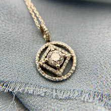 Vintage 1.3 Carat Diamond Necklace 14K White Gold