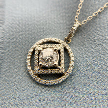 Vintage 1.3 Carat Diamond Necklace 14K White Gold