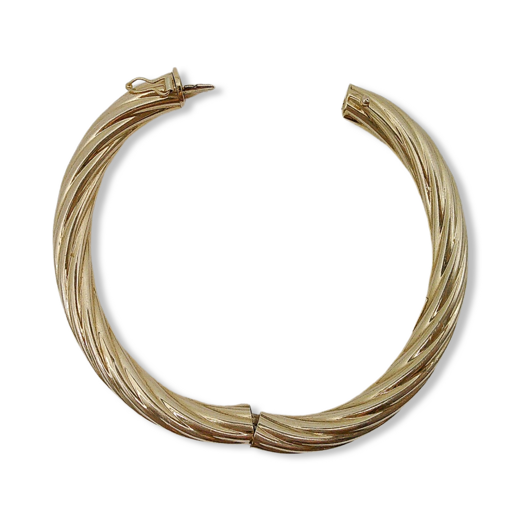 14K RETRO BANGLE