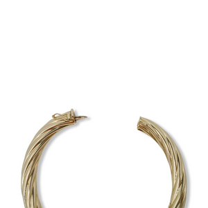 14K RETRO BANGLE