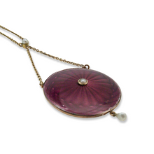 VICTORIAN 18K ENAMEL LOCKET
