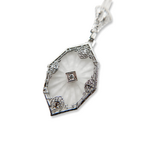 ART DECO 14K CAMPHOR NECKLACE