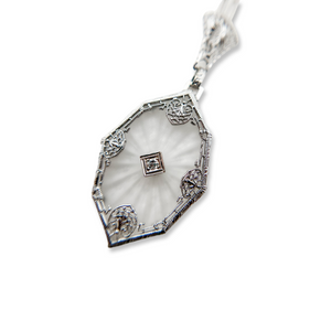 ART DECO 14K CAMPHOR NECKLACE