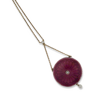 VICTORIAN 18K ENAMEL LOCKET