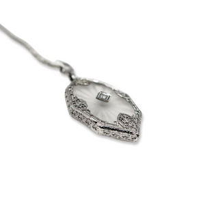 ART DECO 14K CAMPHOR NECKLACE