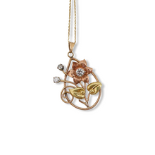 VICTORIAN TRIGOLD DIAMOND NECKLACE