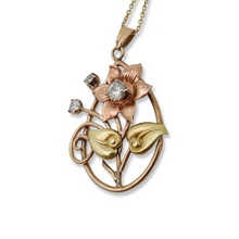 VICTORIAN TRIGOLD DIAMOND NECKLACE