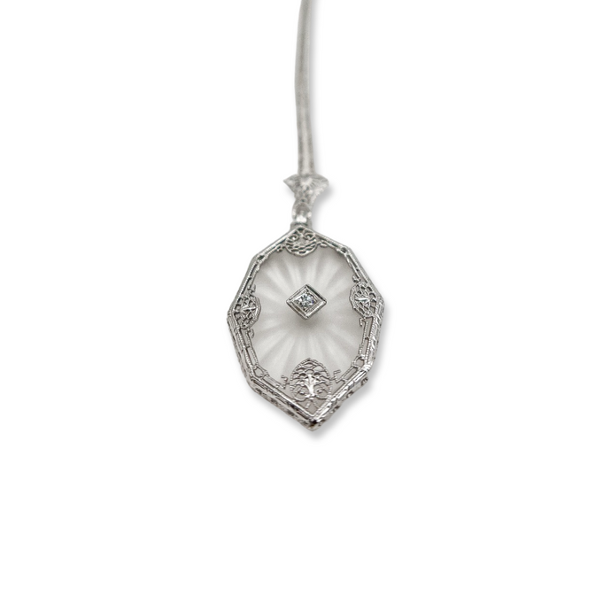 ART DECO 14K CAMPHOR NECKLACE