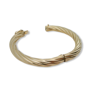 14K RETRO BANGLE