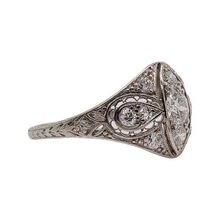 EDWARDIAN PLATINUM AND DIAMOND RING