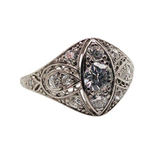 EDWARDIAN PLATINUM AND DIAMOND RING