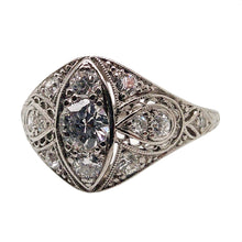 EDWARDIAN PLATINUM AND DIAMOND RING