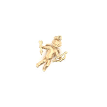VINTAGE MID CENTURY 18K GOLD CUPID CHARM