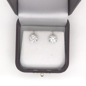 CONTEMPORARY 3 CARAT TOTAL WEIGHT DIAMOND STUD EARRINGS
