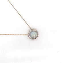 ANTIQUE VICTORIAN ERA OPAL AND DIAMOND NECKLACE